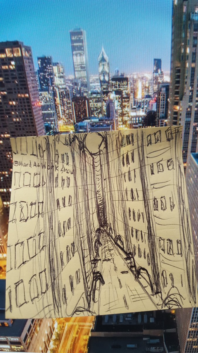 HardAtWorkNick's tweet photo. #HAWStickyNote: If you stare at this sticky note sketch long enough, you'll lose your sanity. Just ask @HardAtWorkMatt https://t.co/Knh40lXJXg