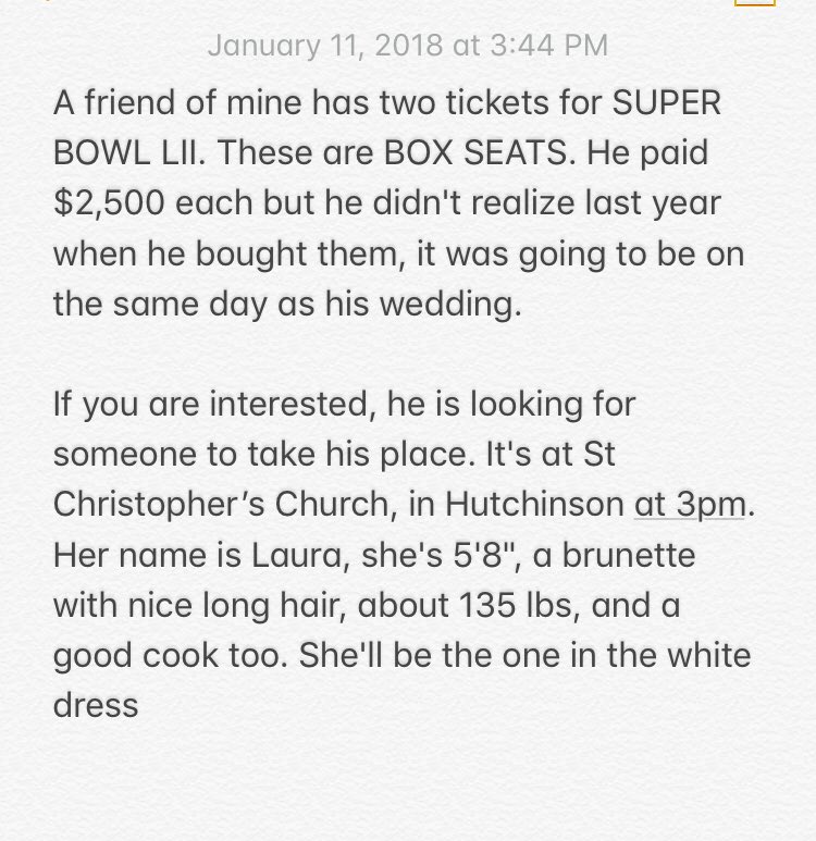 miiacooluccii's tweet photo. #SuperBowlProblems #AnyTakers https://t.co/YZdMZGluHJ