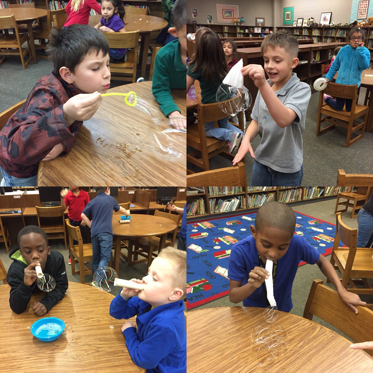 SHMrsVivio's tweet photo. STEAM Bubble Challenge! 2nd grade had so much fun experimenting, they didn’t want to leave!! @SHMrsAdkins @SHCoachAlexis @SHphysicaled @SouthernHillsWF https://t.co/8lv36XJLOL