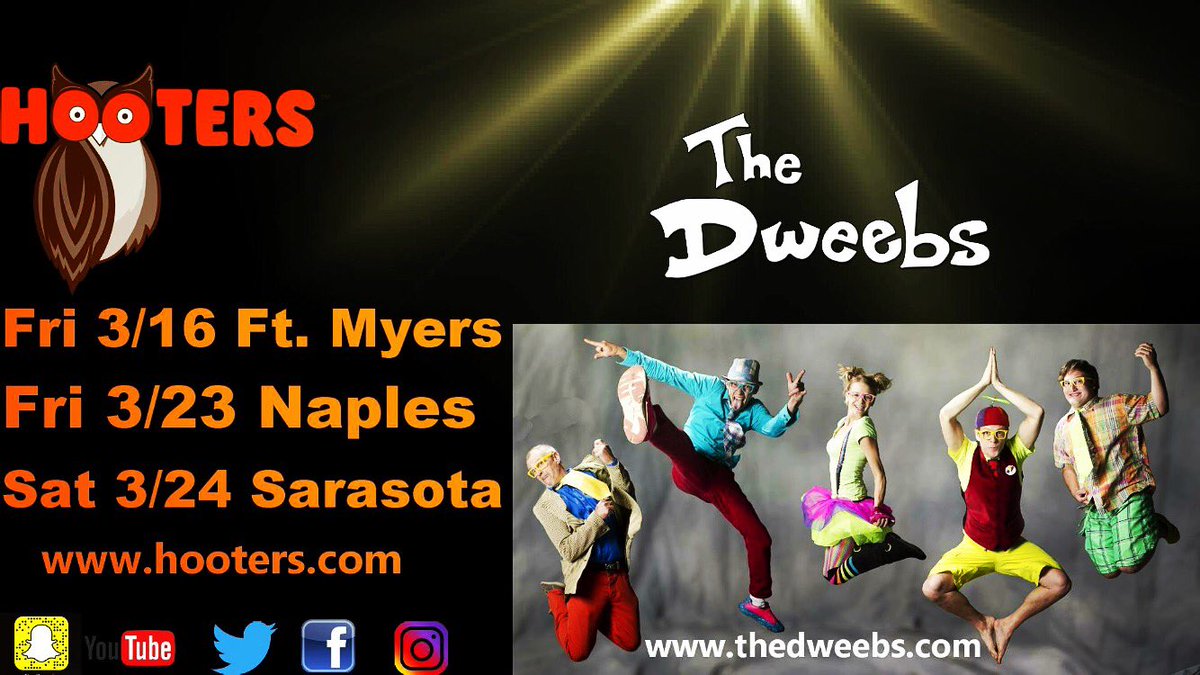 Hooters... Dweebs... Spring Break... oh my! 🤓🚌🎉 #springbreak #florida #dweebs #hooters #swflorida