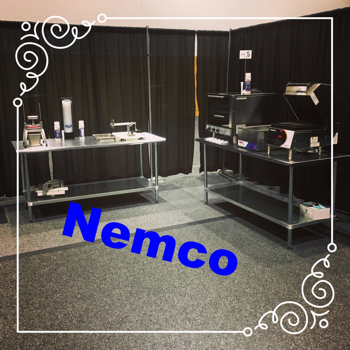 Pro_Pacific's tweet photo. Our Nemco Food Equipment show set up! #Nemco #ProPacific #paninipro #globalsolutions #onelid #easychopper https://t.co/EUiBL2lRQn