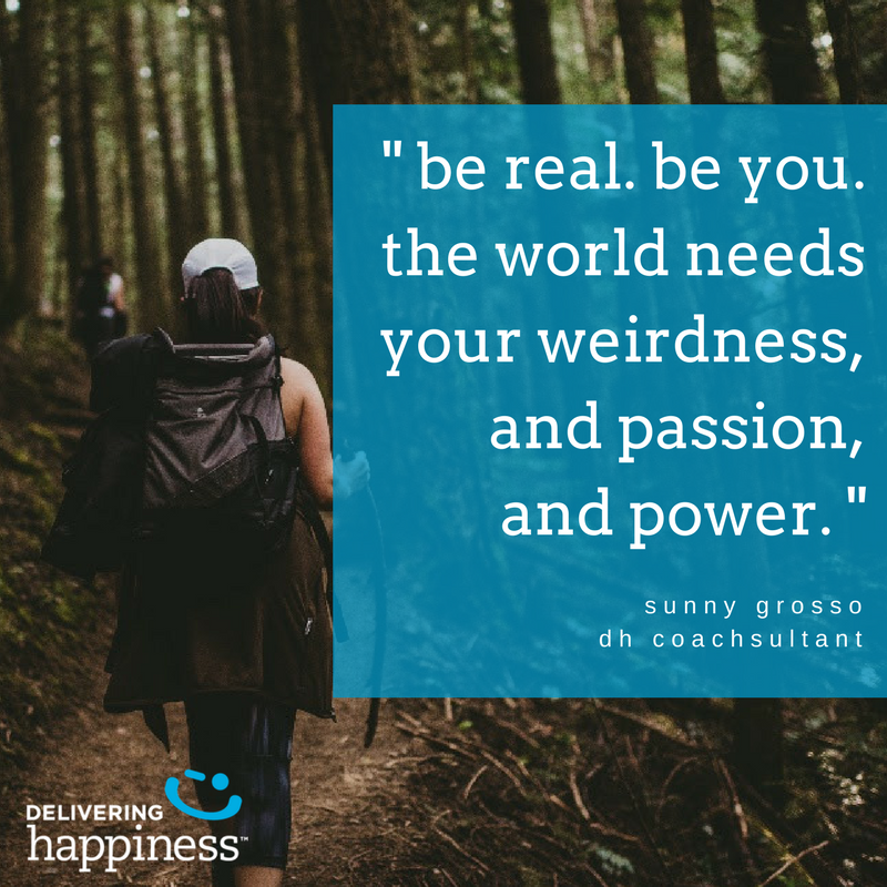 Sometimes #beingweird can spark creativity and launch yourself into a productive flow. How does your workplace promote authenticity? #dhmovement <a href="/sunnygrosso/">sunny</a>