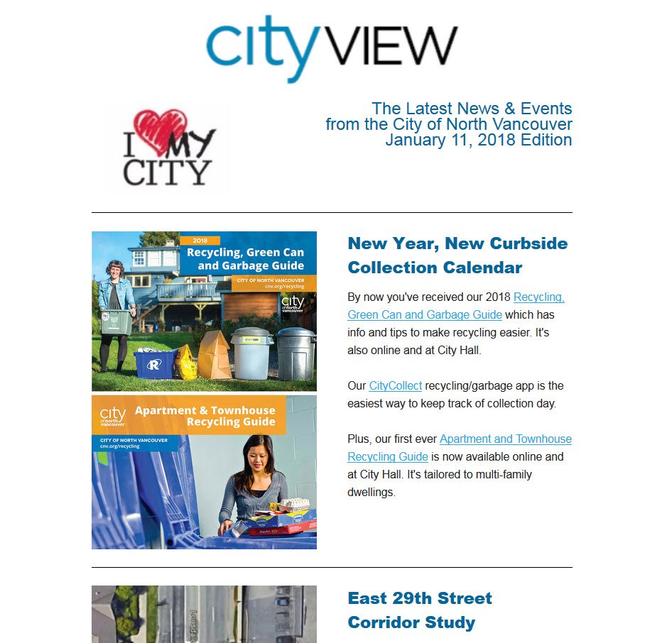 #CityView eNews back! Here's a quick update of City events & headlines: ow.ly/62Ps30hJ8IS #NorthVan https://t.co/81EZIypzjO