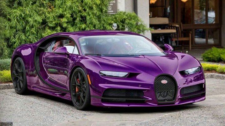 SweetRidesOnly's tweet image. Purple Bugatti Chiron🍇