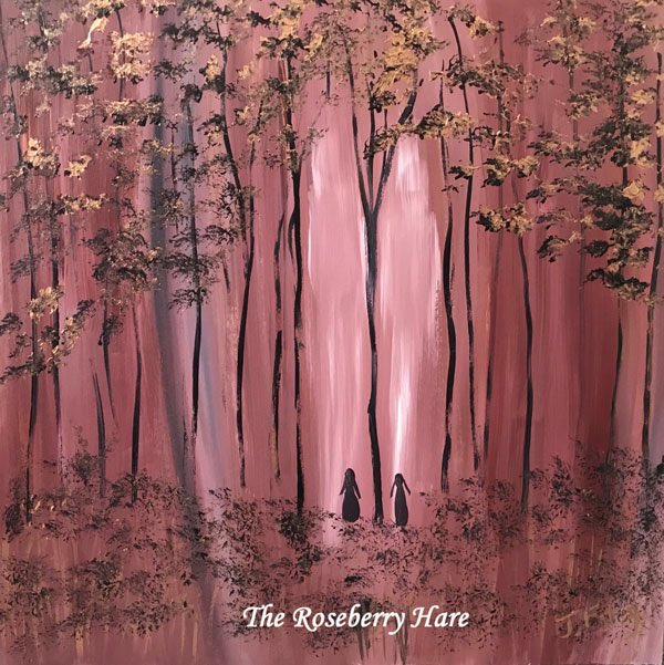 "Sisters" an original,acrylic, painting on board