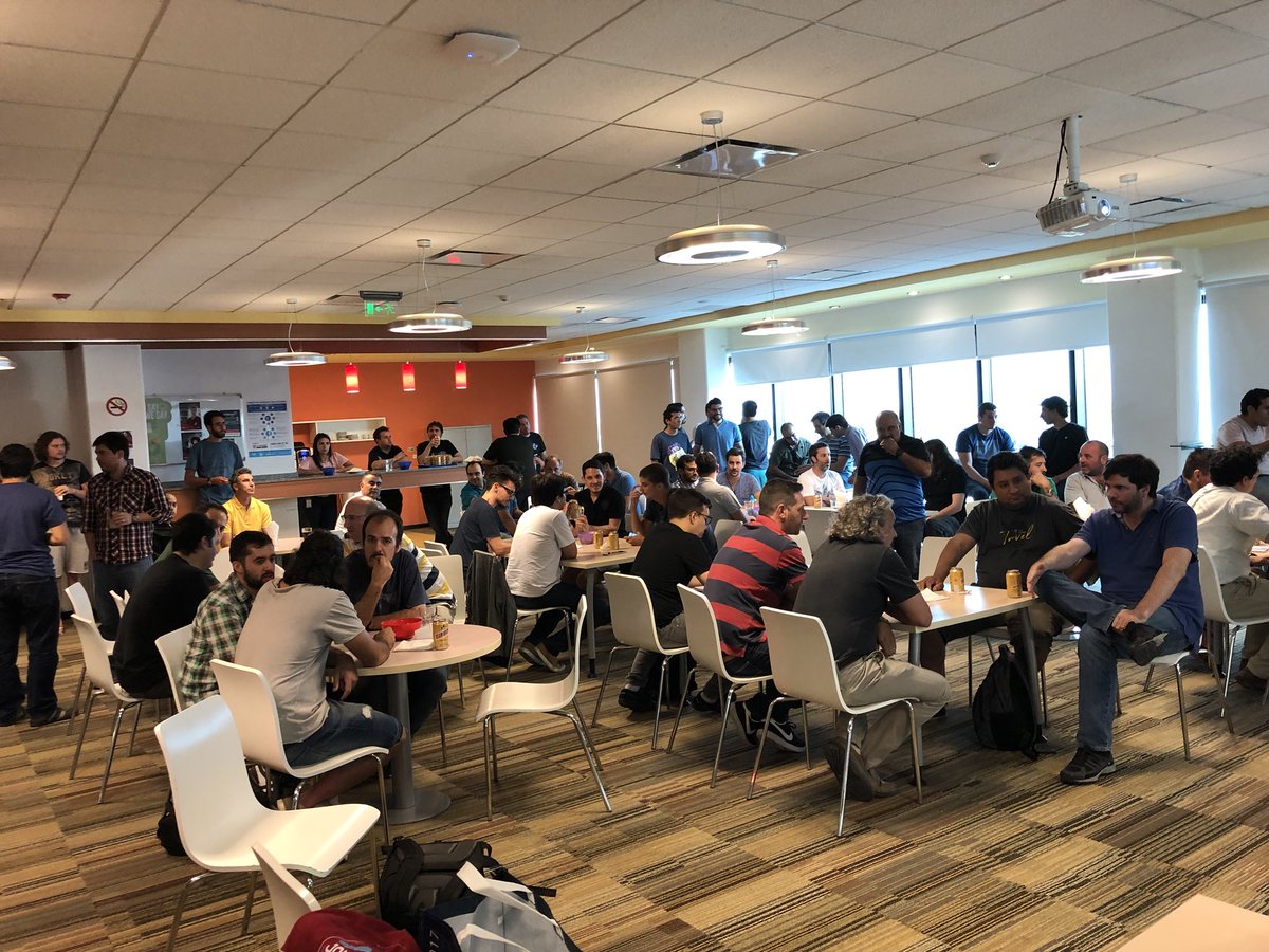 joseapeinado's tweet photo. Full house at @McAfee #AWSCordoba #AWSUsersGroups @DinoCloud_ https://t.co/5YOuKS69lW