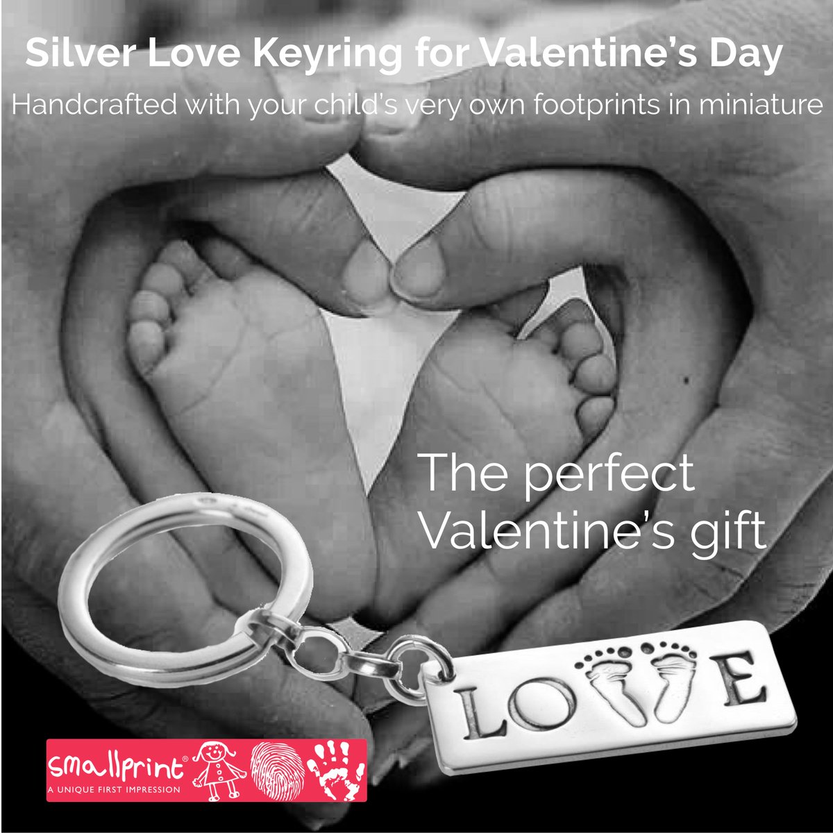 smallpUS's tweet photo. Show your love to your partner with a keepsake made from your little angel's footprints.👣❤️ Shop for this footprint Love Keyring here->https://t.co/KYhKYR6xBo. Contact us at info@smallprint.com for more info. https://t.co/RfNkHAfiiS