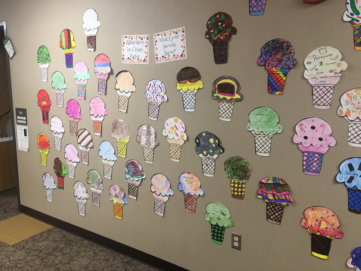 Lees5thGraders's tweet photo. Alliteration Ice Cream Parlor! Yummm https://t.co/Jc3mpUGHBk