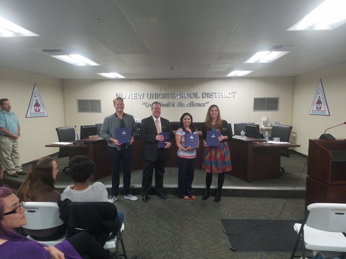 Also congrats to the district principal, support staff member, classified management, and confidential employee of the year!