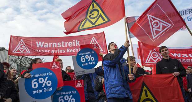 LesEchos's tweet photo. La tension monte en Allemagne sur la réduction du temps de travail https://t.co/8KTdoSrJRr https://t.co/TqOtnI0cEm