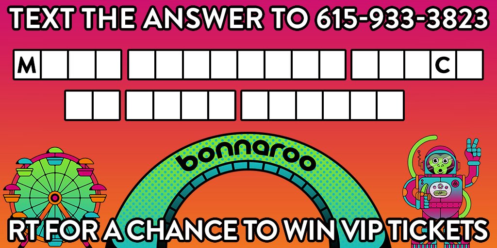 Lightning100's tweet photo. We know...you desperately need to buy a vowel. Text your guesses to 615-933-3823 to enter to win tickets to @Bonnaroo! #RooRadio https://t.co/9taTaoU2gM