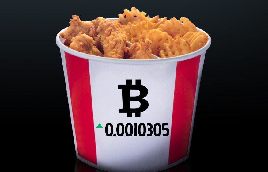 kfc_canada's tweet image. We’re not done mooning yet. The #Bitcoin Bucket will still be trading for a limited time. Order at colonelandco.ca. #BitcoinBucket