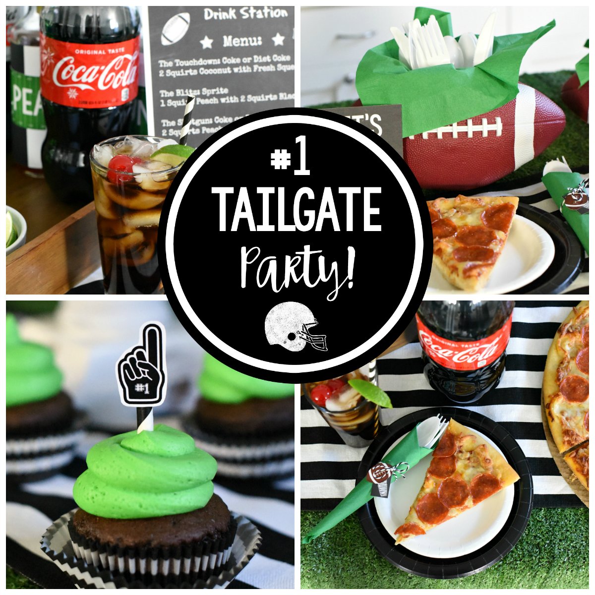 FunSquaredBlog's tweet image. The BEST tailgate party ideas including a create your own drink station with @CocaCola! Check it out: fun-squared.com/football-theme…
