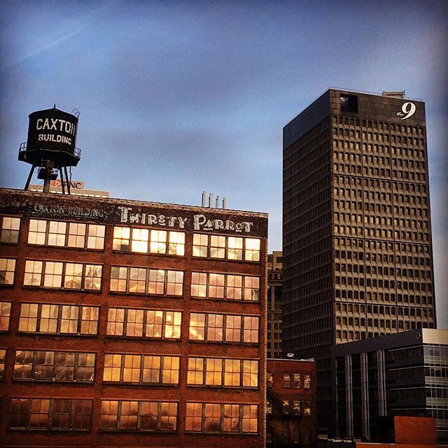 lesleykblake's tweet photo. With views like this, I may just keep parking on the rooftop of the garage. ππ #thisiscle #morningview #morninglight #reflection #caxtonbuilding #the9cle #latergram https://t.co/wYloMlOlTd https://t.co/mCTBx7kKrq