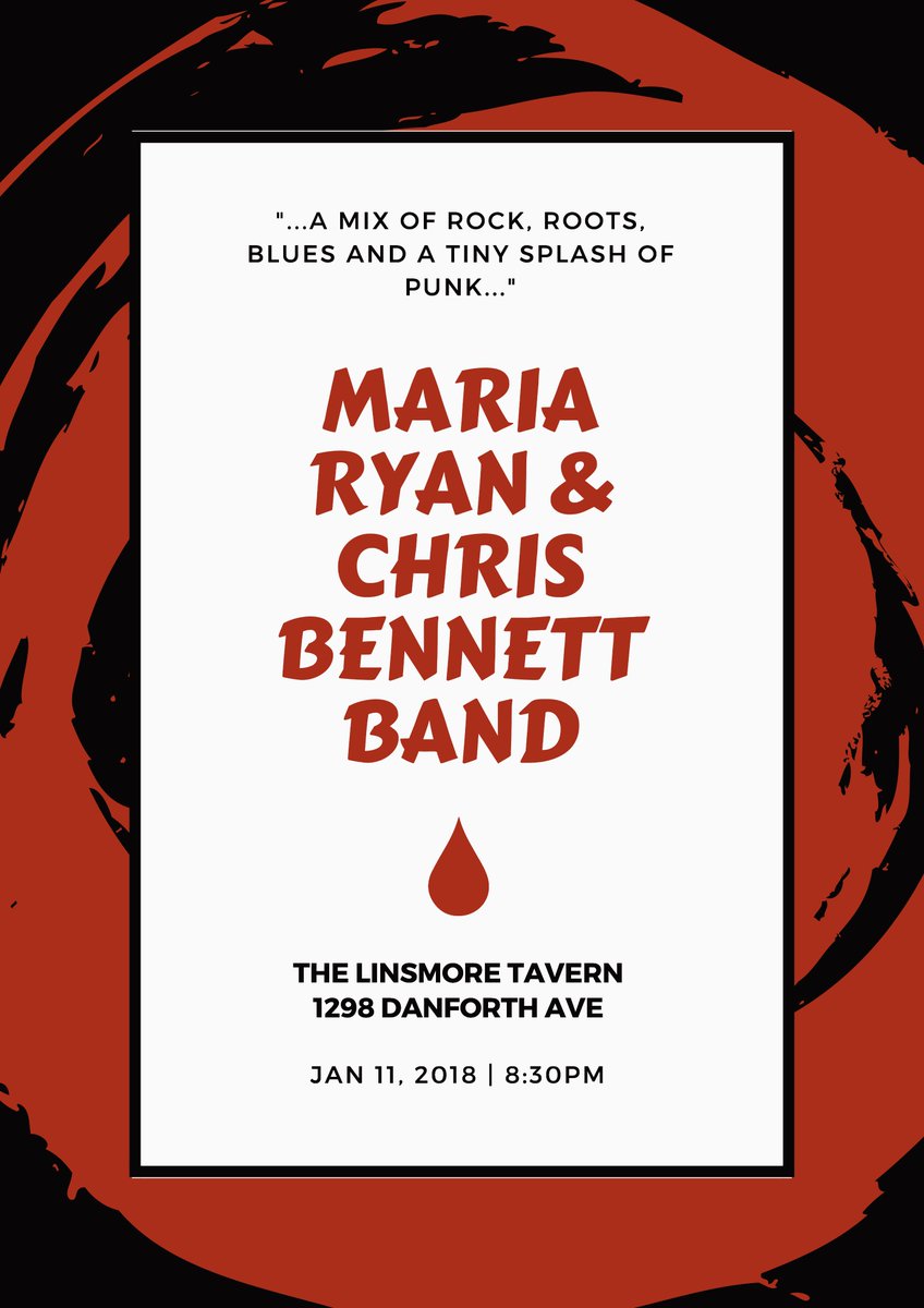 LinsmoreTavern's tweet photo. #Tonight @LinsmoreTavern we have #MariaRyan &amp; #ChrisBennett Band who will be performing their amazing #OriginalMusic with their #Dark #Punk #rocknroll unique sound! @IndieCanRadio @DanforthTweets @DanforthWoodbin @TheDannyBIA @TOListenUp @musiccityTO @WherewegoEvents @blogTO https://t.co/RJvBSD7p3I