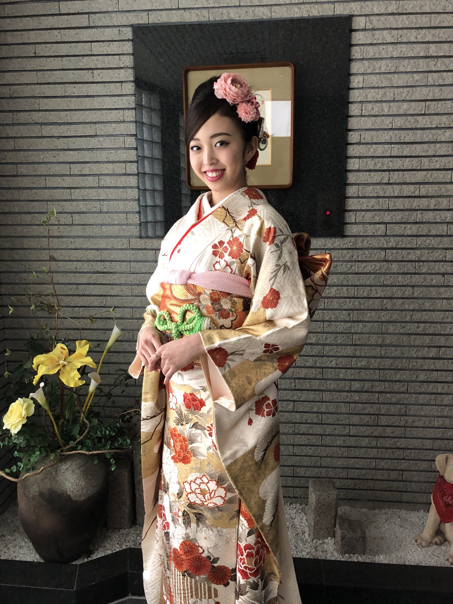 Ayana Twitterissa 和 成人式 新成人 振袖 花 和https T Co Scaaf9du Twitter