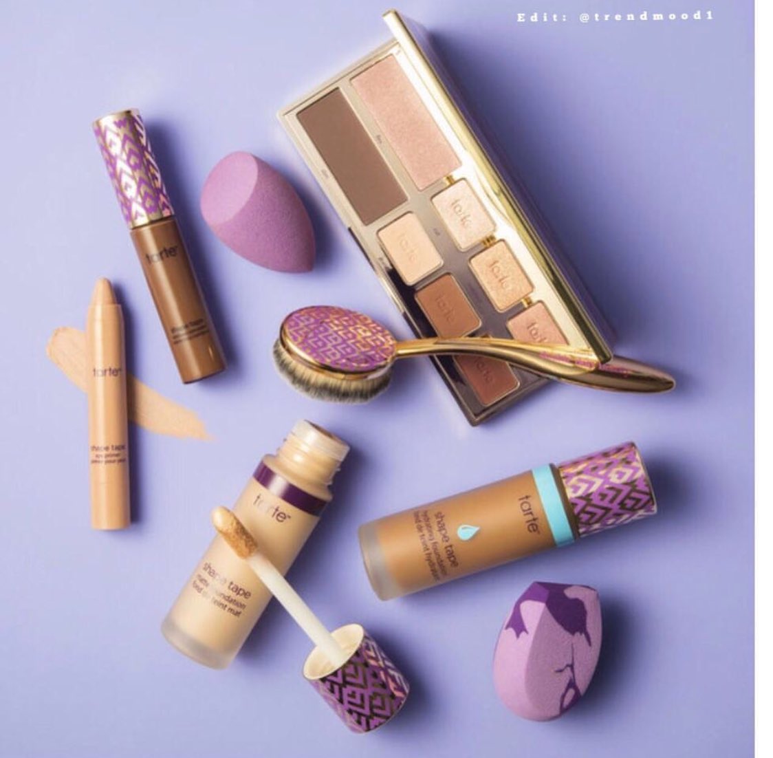 👀👀🙀🙀🙀👀👀OOOOOMMMGGG!!! New Additions to the #ShapeTape Family 💜✨ <a href="/tartecosmetics/">tarte cosmetics</a> NEW FoundationS ?!?! I see two different packages !!! (Maybe matte &amp; illuminate) New Face Brush New makeup sponge and more 
Will be dropping ➡️ JANUARY- FEBRUARY on their site + <a href="/ultabeauty/">Ulta Beauty</a>