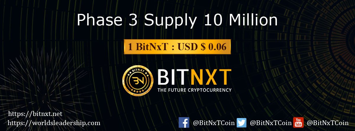 bit_nxt's tweet photo. This coming week will define the future of Bitnxt. The main phase 3 will end in 9 days. You still have 9 days to go. Become a part of Bitnxt token before this great opportunity is gone.
https://t.co/mWfHCb2Qa9 https://t.co/mwtVB6BOeC