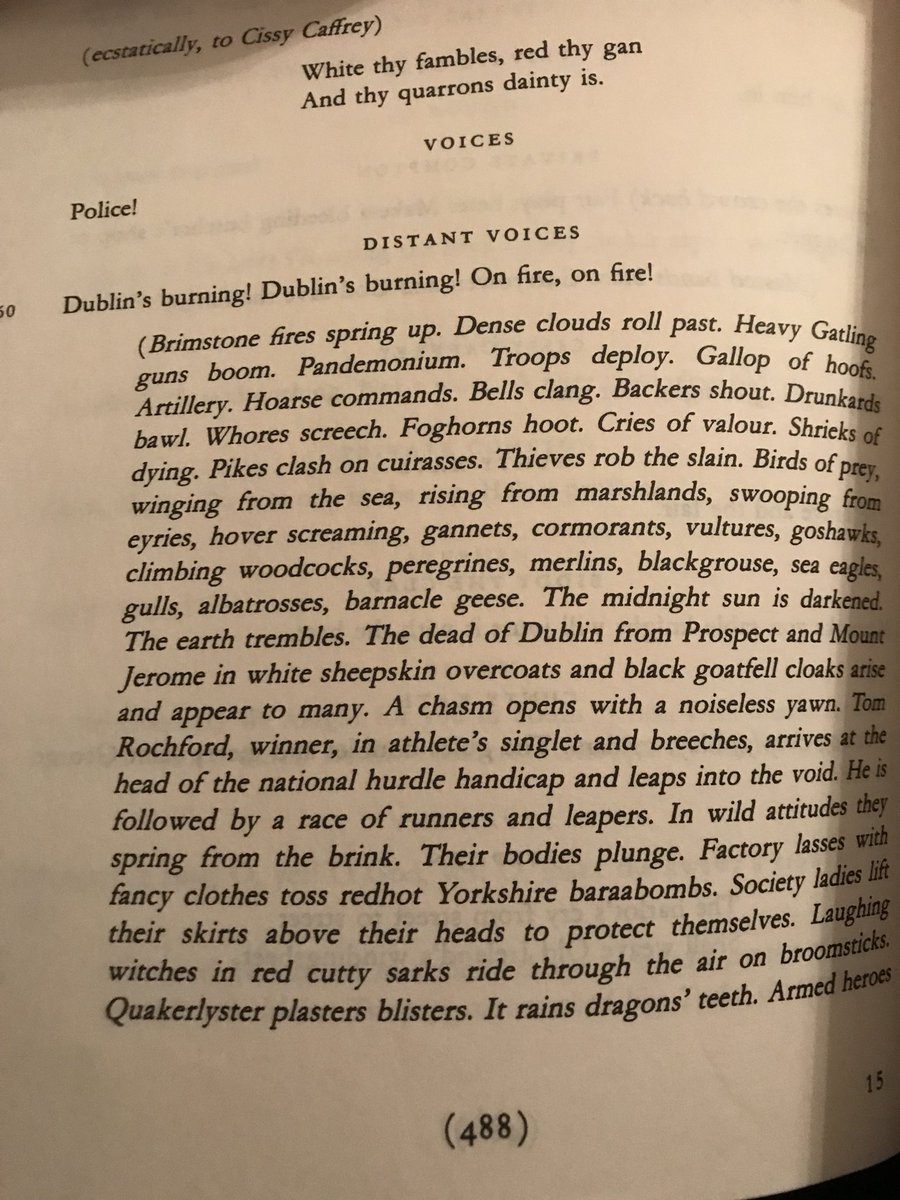 EliSeitz10's tweet image. This paragraph is so casual. “It rains dragons teeth.” NBD. #JamesJoyce #WhyAmIReadingUlysses #ReallyWhy