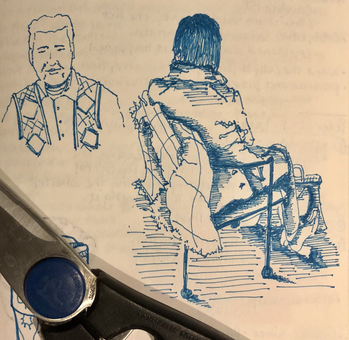 PeeGadget's tweet photo. All day meetings *sigh* #meetingheads #sketch #sketchbook #sketchnote #usk https://t.co/MZ69U1U7Yt