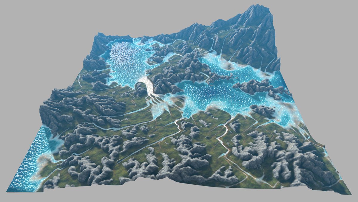 While researching terrain systems, I came across this awesome procedural terrain and erosion simulation you can run in your browser! codeflow.org/webgl/craftsca…