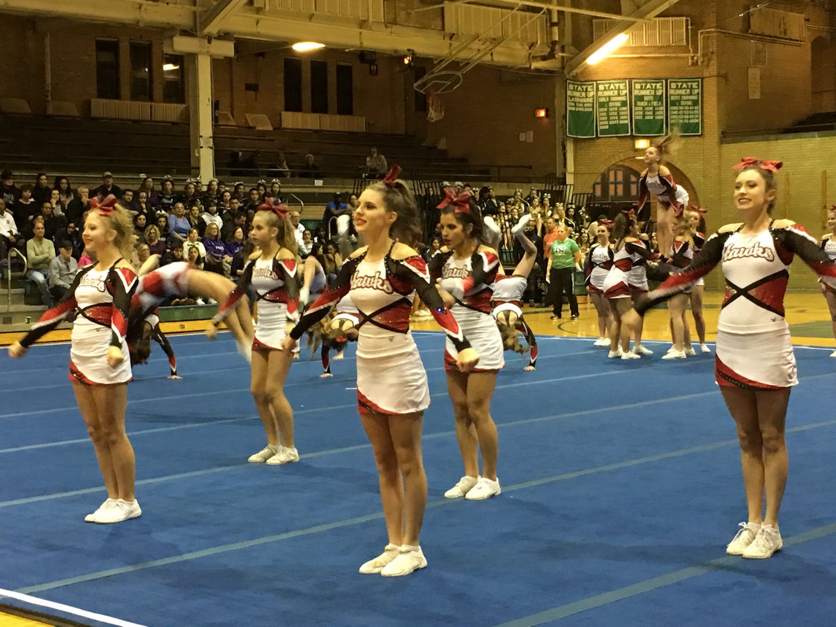 Maine South Cheer finishes 3rd at CSL Conference competition.