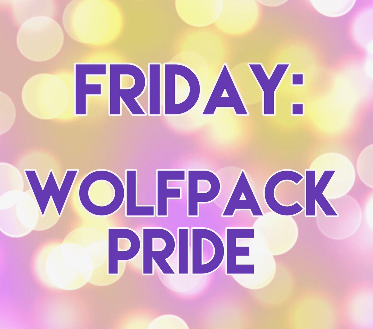 And concluding our #STEMweek the last Dress Up Day is Pack Pride day! 💜💛
