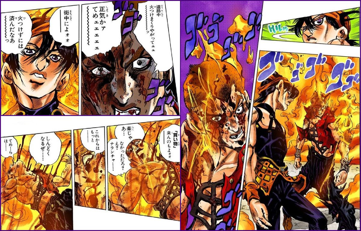 Youyouゆうゆう ジョジョ5部アニメ化というトレンド入りしている ジョジョの破壊力 5部もきっと黒塗りの連続になると予想される 毎度のごとく 下記の好きなシーンもきっと黒塗りの連続だろう だからブルーレイを買う ブルーレイマラソンが始まる しんどく