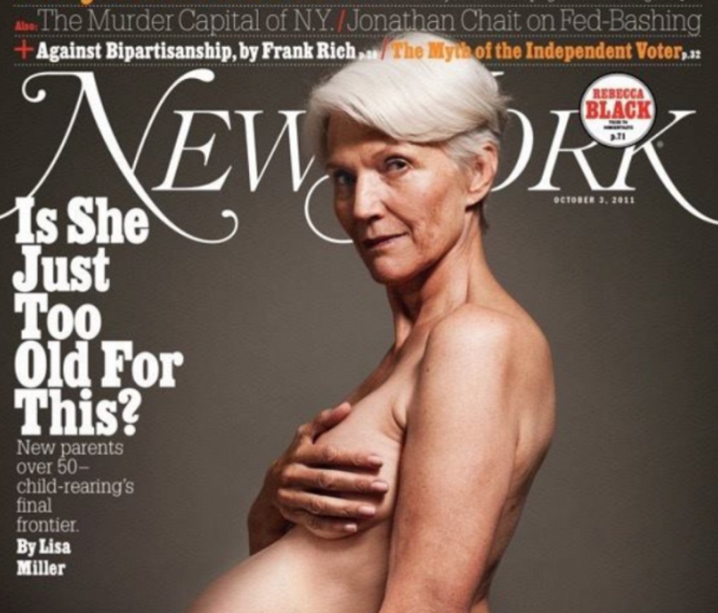 Это Мэй Маск - мама Илона Маска на обложке журнала Нью-Йорк. 