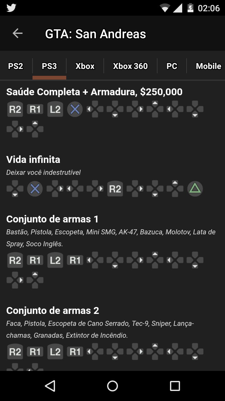 Códigos de GTA SAN