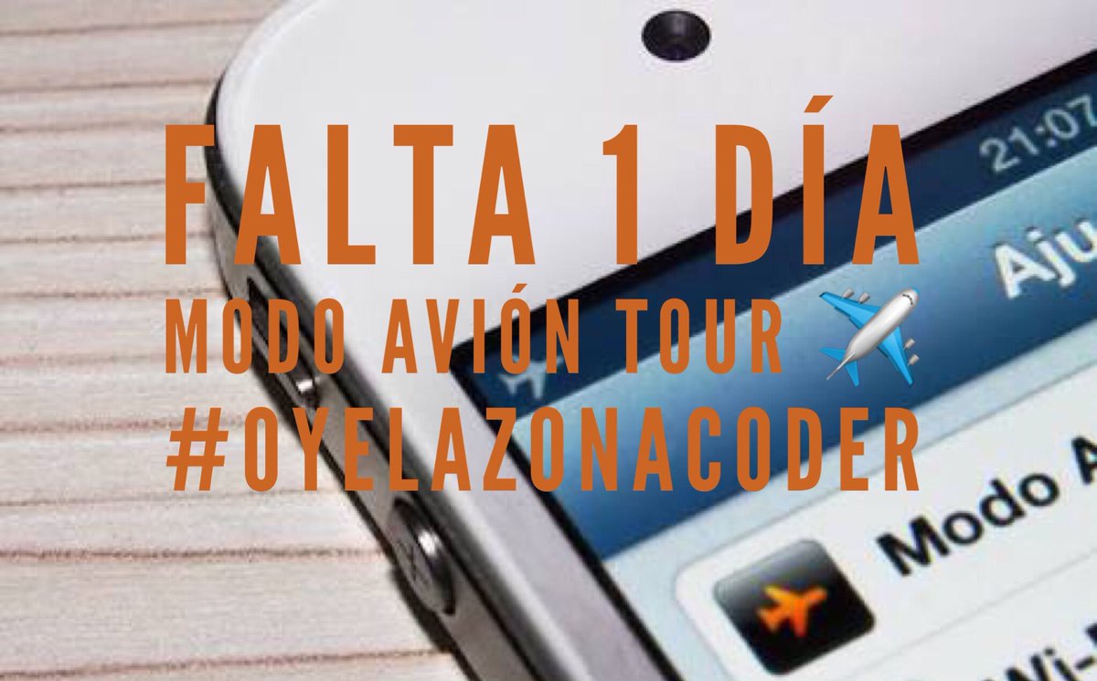 OYELAZONACODER's tweet photo. CUENTA REGRESIVA 🙀🙀🙀 UN DÍAAAA! ¿Emocionad@s? #OYELAZONACODER #MODOAVIÓNTOUR @CD9 https://t.co/keBWM1sspD