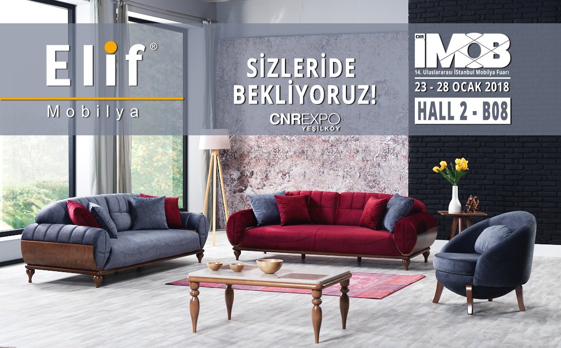 elifmobilyatr's tweet photo. 23/28 Ocak 2018 14. Uluslararası İstanbul Mobilya Fuarında
Sizleride Standımıza Bekleriz.#cnrimob2018 #imob2018 #cnrexpo #cnrexpoistanbul #cnrimob https://t.co/UBak394DAo