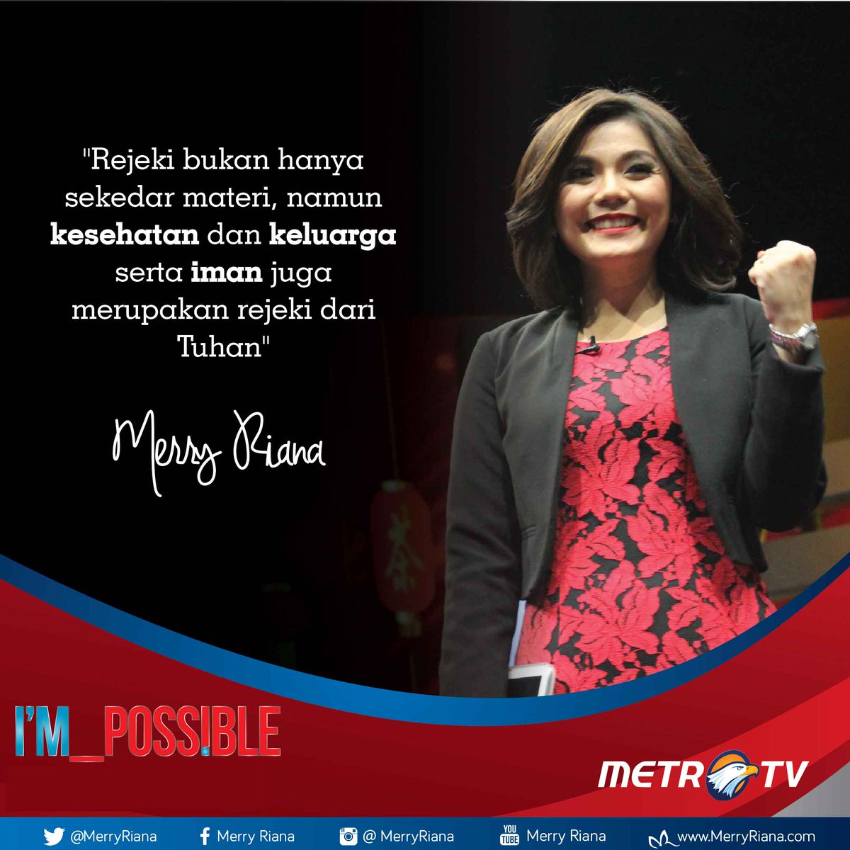 Merry Riana On Twitter Rejeki Bukan Hanya Sekedar Materi