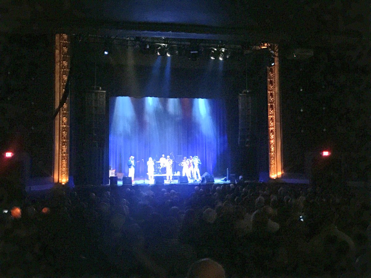 totallytucson's tweet photo. Vibes of #Chicago blessed Opening Night of @TucsonJazzFest with the Windy City’s own @hypnoticbrass surging on @TheRialtoTucson stage. Original, loud, structured with a hint of exquisite hip hop, yet musically improvisational. @UAPresents @VisitTucsonAZ #Tucson #jazzinjanuary https://t.co/cGo8cCnCEX