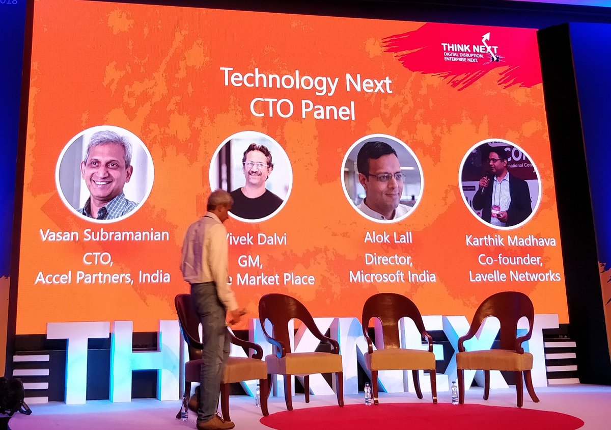 _AceTurtle's tweet photo. #ThinkNext2018 let's know what's there in #TechnologyNext #CTOpanel https://t.co/AsiEYFVRfd