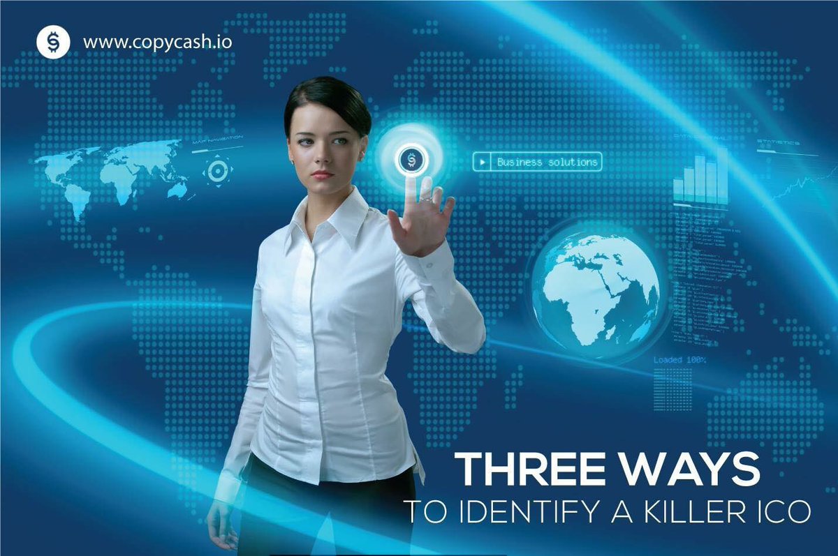 CopyCashCoin's tweet photo. THREE ways to identify Killer ICO!
✅ Credibility
✅ System
✅ Value https://t.co/PGswv4l3CM