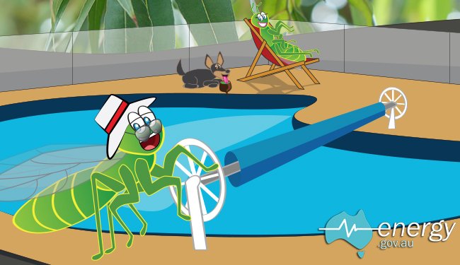 energygovau's tweet image. #PoolTip: Use a pool cover to reduce your running costs by reducing evaporation, cleaning time and fewer chemicals plus reduces wasted heat in cooler months bit.ly/1jax1qC #poolmaintenance #energy