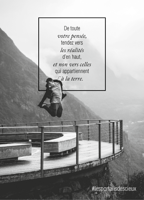 PechinEric's tweet image. ::: Les portails des cieux :::
De toute votre pensée, tendez vers les réalités d'en haut, et non vers celles qui appartiennent à la terre.
Commandez votre livre : laboitechretienne.com 
#lesportailsdescieux #ericpechin