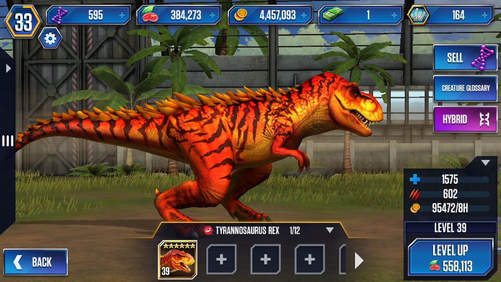 jurassic park game t rex