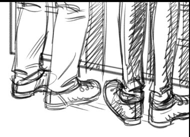 Hamm_Tips's tweet photo. When placing feet on a groundplane, it helps to sketch the footprint first, and build up from there. Makes it easier to establish that the feet are all on a shared plane. https://t.co/cWsSItCHj9