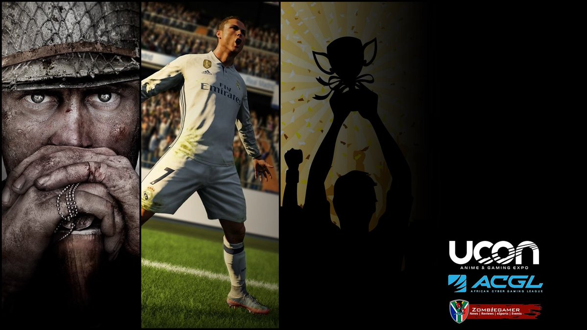 zombiegamerZA's tweet photo. #UCON2018 | 27 &amp; 28 January 2018 | Cash, XP &amp; more.

🏆 #CODWWII 2v2 SnD LAN | 27 Jan
📝 https://t.co/9hcexRor5I

🏆 #FIFA18 2v2 | 28 Jan
📝 https://t.co/0wPC9bZTdp

🏆 #UltimateGamer
🏆 General Gaming

 🖥️ Details here: https://t.co/zPpQsiwfah

#SAgaming #SAesports https://t.co/ltCvRV9NLA