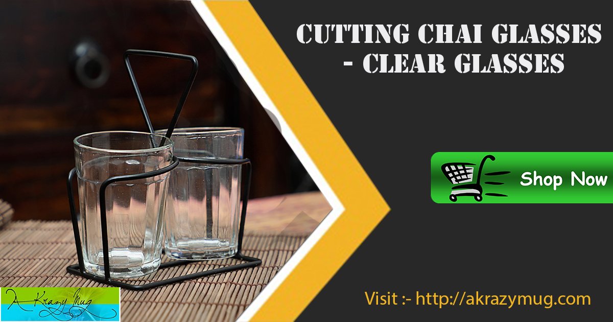 akrazymugakm's tweet photo. AKrazyMug Presenting New Cutting Chai Glasses. a set of two traditional Cutting Chai glasses with a stand.
Shop At :- https://t.co/WHJ8Tj9U4R
#Homedecor #homeideas #Homeimprovement #Kitchen #Kattachaiglasses #CuttingChai #chaiglasses #Glasses #Mumbai #India #ClearGlasses https://t.co/bQw9bn8VCt