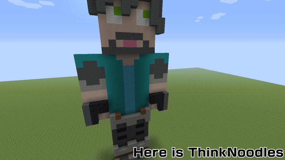 Minecraft Statues On Twitter Aaaand We Have Got Thinknoodles