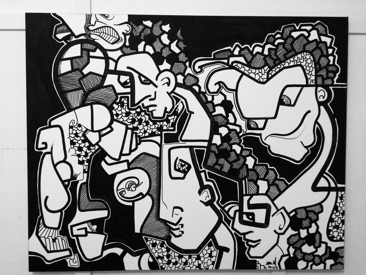 jamincomedy's tweet image. This piece of original artwork 'One Punch' by Ben Mitchell is for sale. PM me if interested