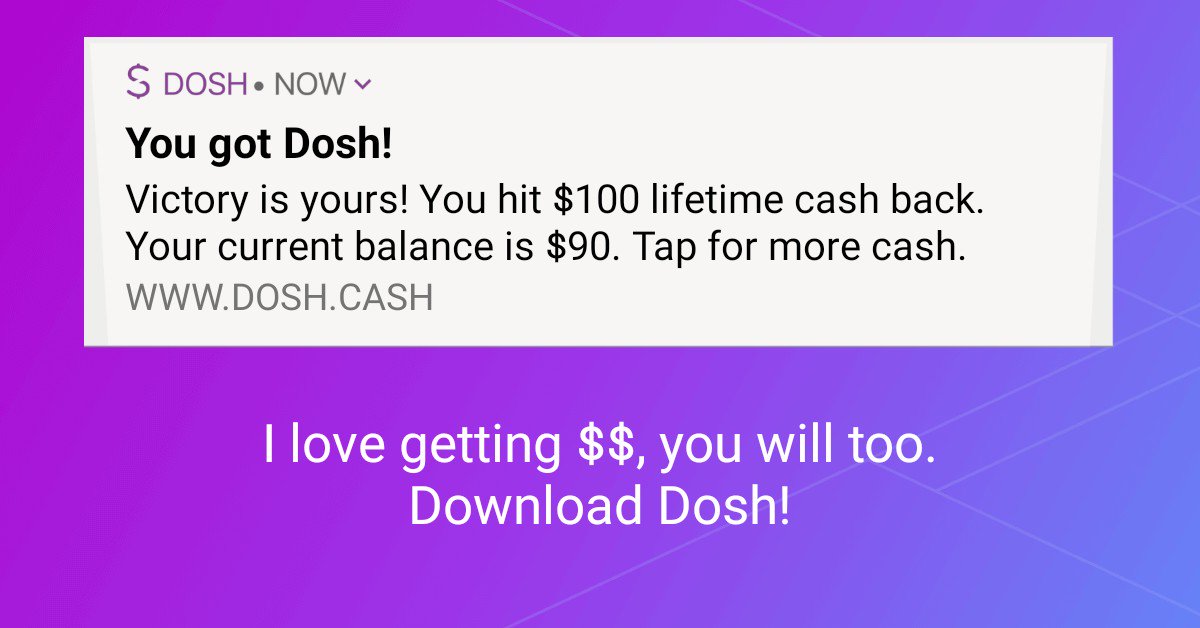 WesDavis10's tweet photo. Get money for nothing with Dosh, the app that pays you to shop, dine out, and book hotels #dosh https://t.co/IuUbQMGoCd https://t.co/2FR531X807
