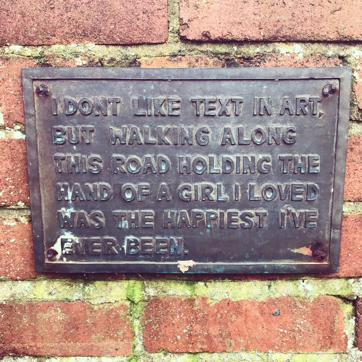 Mr_John_Harvey_'s tweet photo. I love this plaque in Blackall Road #Exeter... 💕
#truelove #loveExeter #discoverExeter 
https://t.co/DoXOxgDoz2 https://t.co/0dH3sLmqtA