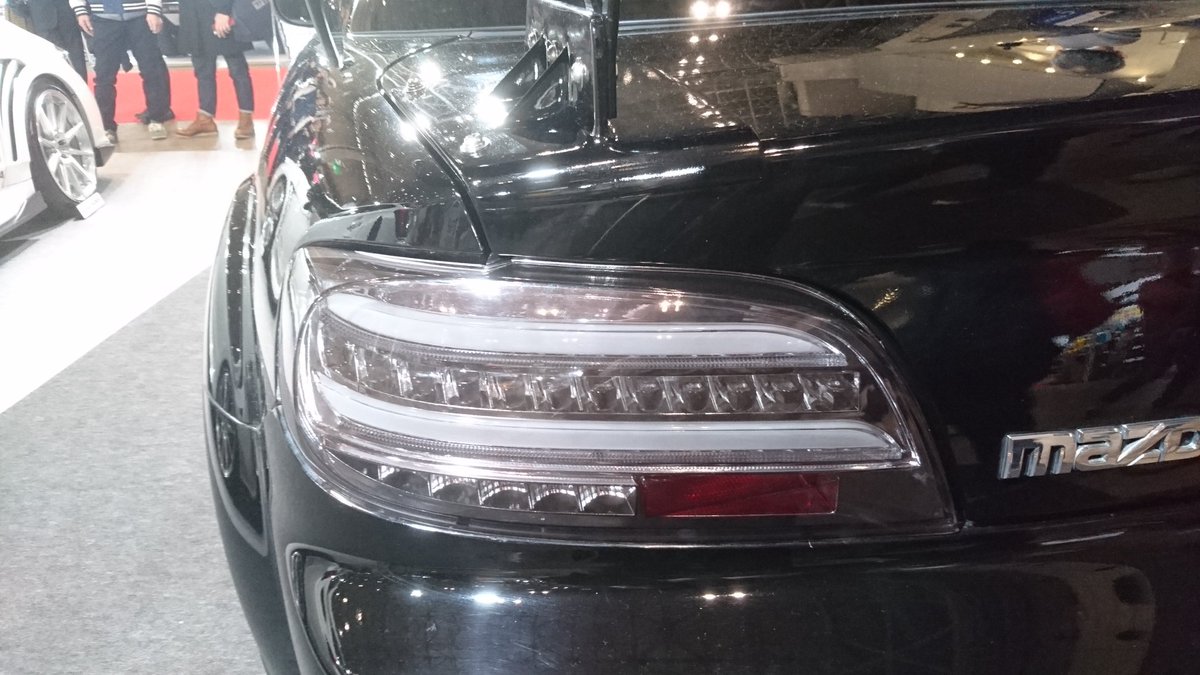 Junjunrx8 Tas18にて Intec で春 夏頃にリリースされるledテールランプ発売するそうです フロントバンパーかっこ良かった Tas18 Rx8
