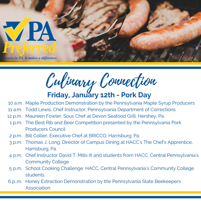 PAPreferred's tweet photo. 🐷 It’s #PorkDay today at #FSCulinaryConnection, so make sure to stop by! And check out the Best Rib and Beer Competition at 1 pm! #PAFS18 https://t.co/60yJhfqbBb
