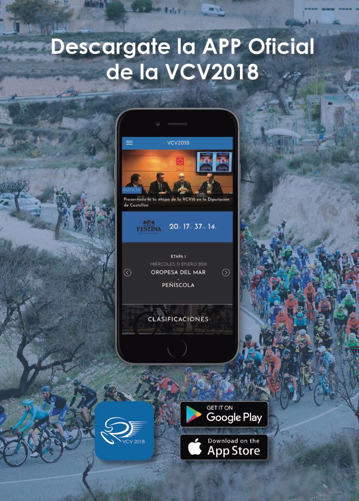 ¡¡DESCARGA la nueva APP Oficial de la #VCV2018 GP <a href="/BancoSabadell/">Banco Sabadell</a>!!
Conoce los equipos, participantes, perfiles, rutómetros y mucho más.

Enlaces descarga:
iOS: goo.gl/53KR35
Android: goo.gl/CU6Rkf