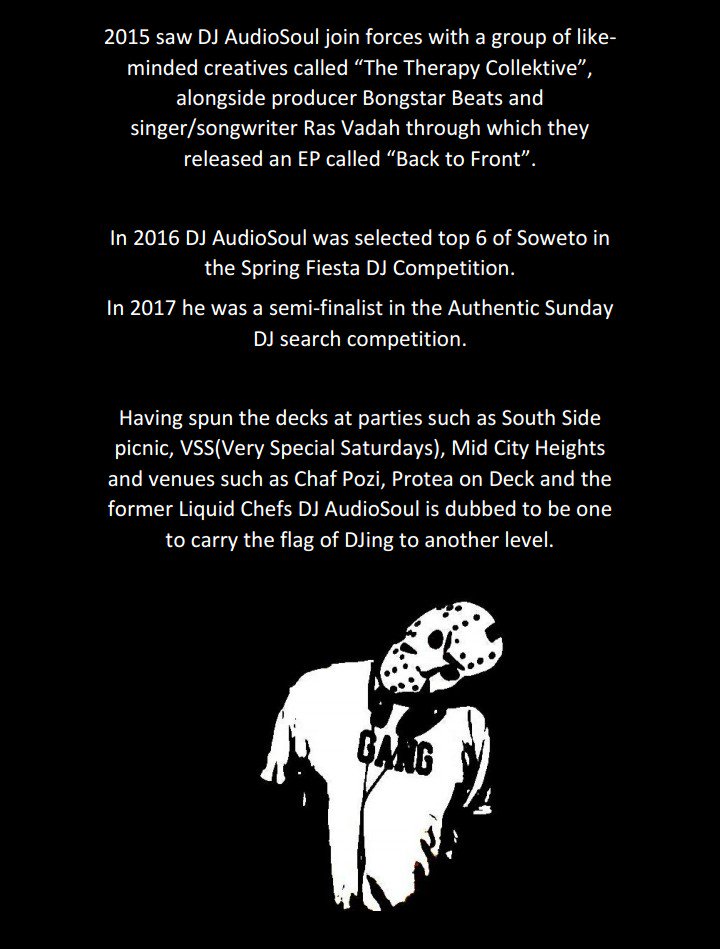 Audio_The_DJ's tweet photo. My DJ Bio with links. 

My next client or even feature could be on your timeline.

Please RT for awareness 🙏🙏🙏 https://t.co/bfJdiwvtt1